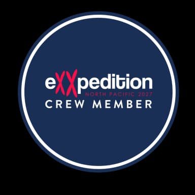 eXXpedition North Pacific 2027 crew member badge
